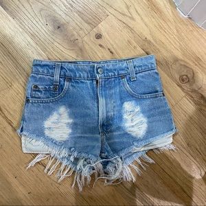 Levi’s orange tab Jean shorts